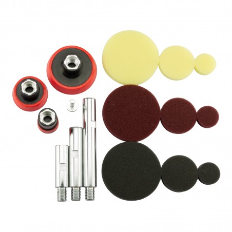 Set bureti de lustruit si extensii, 16 piese, PP-20986