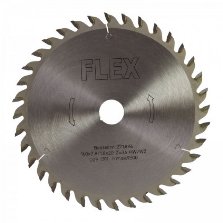 Panza de fierastrau cu dinti alternativi FLEX HM Ø160 mm, pentru circular, PP-10300