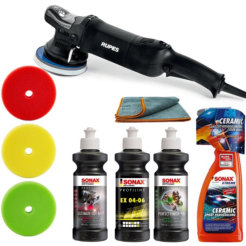 Set masina polish Rupes LHR21ES,  paste polish Sonax Ultimate Cut, SW-20959