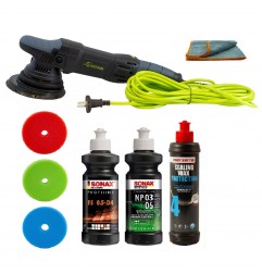 Masina polish excentric TDA15 cu set standard de lustruire Sonax, etansare Menzerna, SW-20928-15