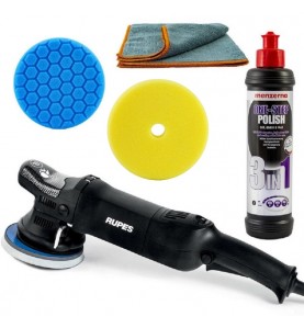 Set masina de polisat Rupes BigFoot LHR15ES, pasta Menzerna one step, 3 in 1, 250ml, SW-11935