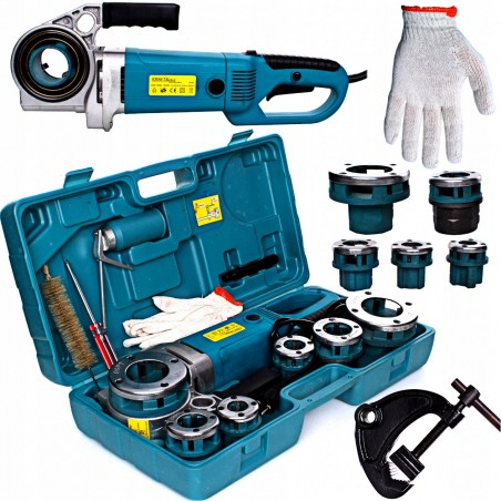 Clupa electrica de filetat tevi EC592, 1800W, Set 6 capete (1/2" - 2"), include Menghina si Trusa transport