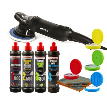 Masina polisat orbitala RUPES LHR21ES BigFoot + set polish Menzerna 4 pasi, PP-11403.M4