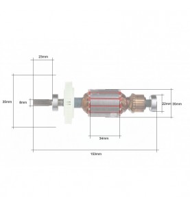 Rotor pentru cheie cu impact MXEW01, KP2209