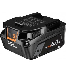 Acumulator Liion 18V, 6Ah, AEG PROLITHIUM-ION™ HD, L1860RHD