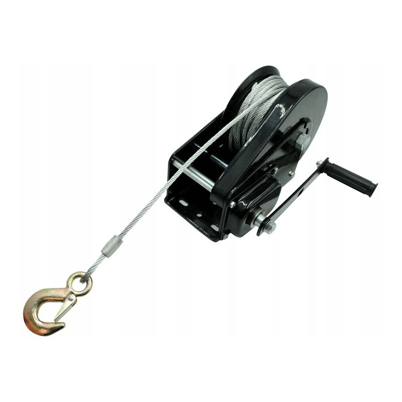 Troliu manual cu manivela si frana, 2250kg, cablu 15m, 3014