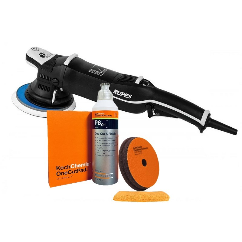 Set polish masina Orbitala Rupes BigFoot, LHR21 Mark III, 500W, pasta Koch chemie one step 1l, PP-10239.KC1