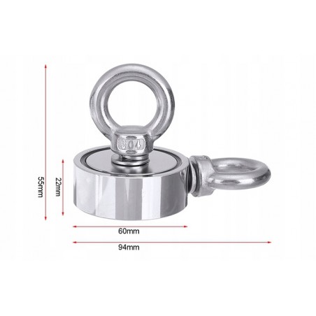 Magnet de neodim de 190 kg, franghie și manusi  2881