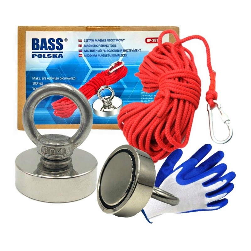 Magnet de neodim de 190 kg, franghie și manusi  2881