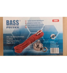 Magnet de neodim de 190 kg, franghie și manusi 2881