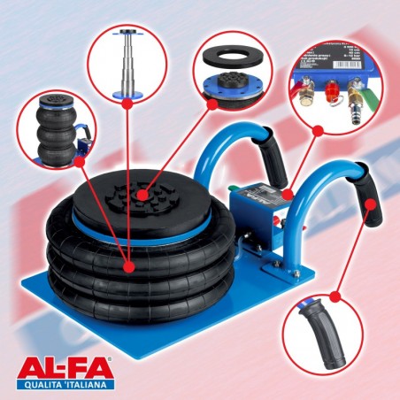 Cric pneumatic 3 perne cu manere 3.5t, ALPP/R