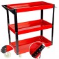 Cărucior Profesional de Atelier Kraftprofesional KP41: Organizare Robustă cu 3 Rafturi și Capacitate de 136 kg