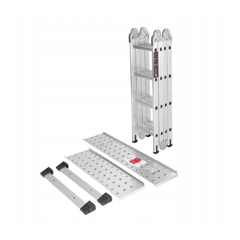 Scara aluminiu cu platforma 4x4 460cm multifunctionala KD4071 Scara aluminiu cu platforma 4x4 460cm multifunctionala KD4071