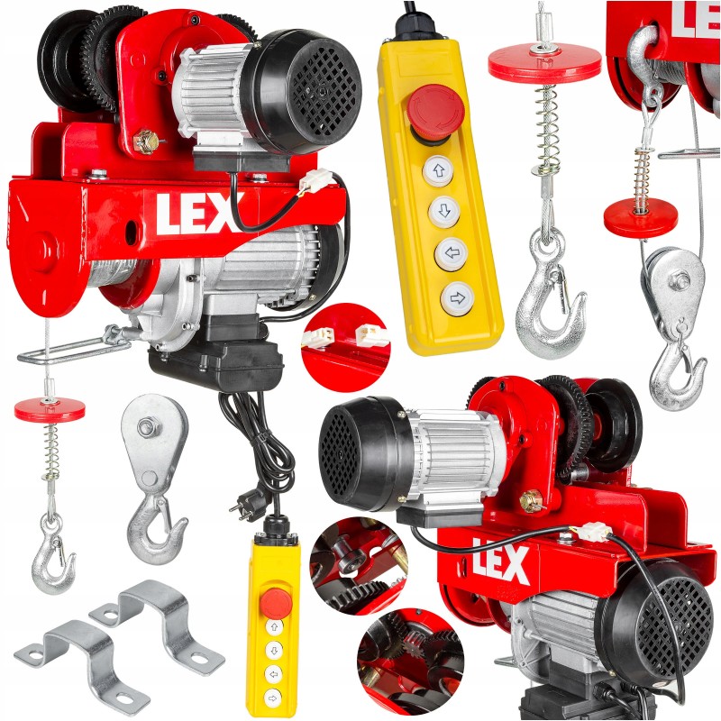 Troliu electric cu macara rulanta 800kg 1800W LXEH800TW