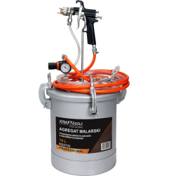 Sistem de vopsit pneumatic Kraft&Dele KD5793, Rezervor 10L, Duză 2mm, Profesional
