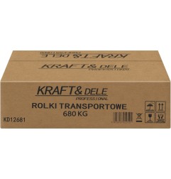 Role de transport pentru atelier, 2 bucati, 680kg, KD12681