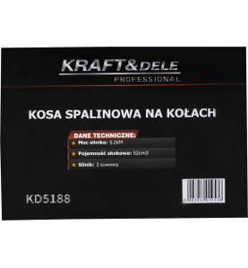 Motocoasa pe roti pe benzina 5188, 5,2 CP, cu cap fir, disc vidia si perie pentru curatarea rosturilor