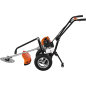 Motocoasa pe roti pe benzina 5188, 5,2 CP, cu cap fir, disc vidia si perie pentru curatarea rosturilor