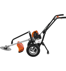 Motocoasa pe roti pe benzina 5188, 5,2 CP, cu cap fir, disc vidia si perie pentru curatarea rosturilor