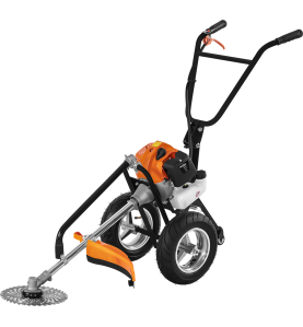 Motocoasa pe roti pe benzina 5188, 5,2 CP, cu cap fir, disc vidia si perie pentru curatarea rosturilor