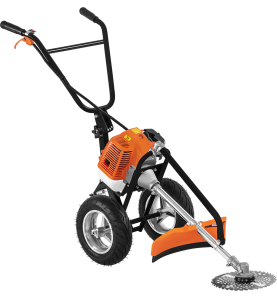 Motocoasa pe roti pe benzina 5188, 5,2 CP, cu cap fir, disc vidia si perie pentru curatarea rosturilor