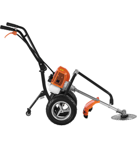 Motocoasa pe roti pe benzina 5188, 5,2 CP, cu cap fir, disc vidia si perie pentru curatarea rosturilor