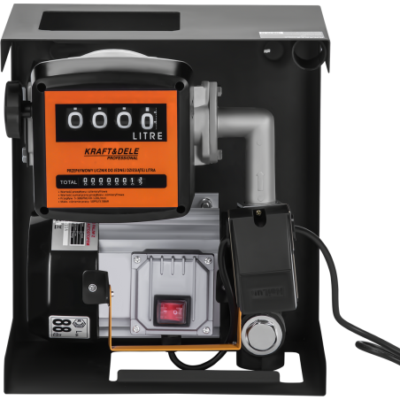 Kit complet Pompa transfer combustibil 220V - 70 litri / min - 550W cu sistem Auto-Stop + Filtru de motorina  KD1174
