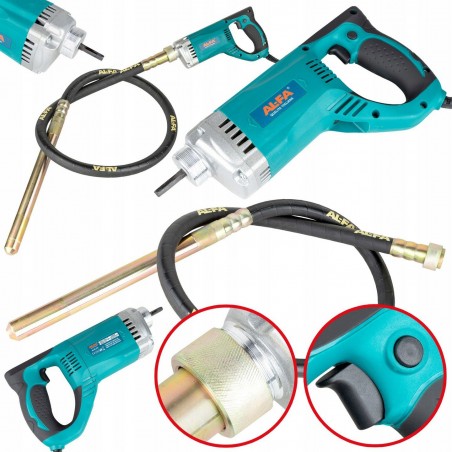 Vibrator pentru beton 2000W cu lance 2m Alfa 216