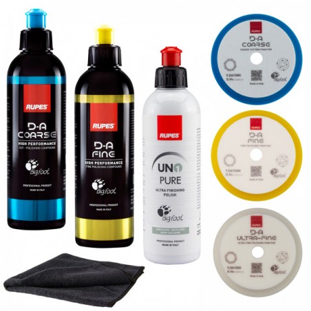 Set polish 3 pasi Rupes 250ml si bureti, SW-11697