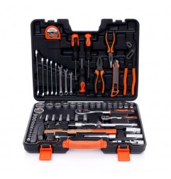 Trusa scule clesti, surubelnite, biti, prize, adaptori 83 elemente, KD10464